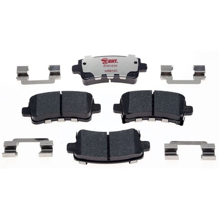 R/M Brakes BRAKE PADS OEM OE Replacement Hybrid Technology With Hardware EHT1430AH